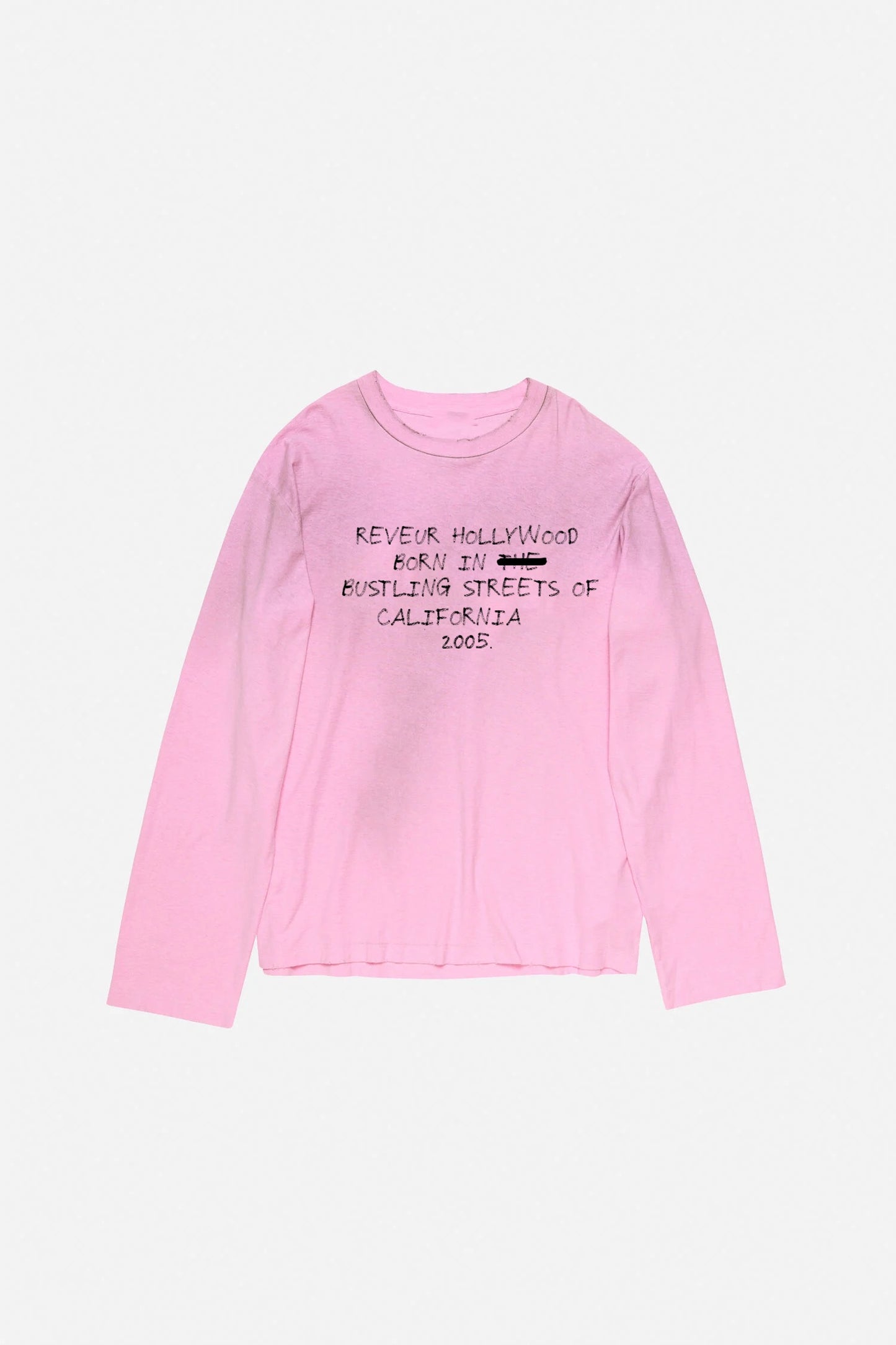 REVEUR HOLLYWOOD 'BUSTLING STREETS" LONGSLEEVE PINK