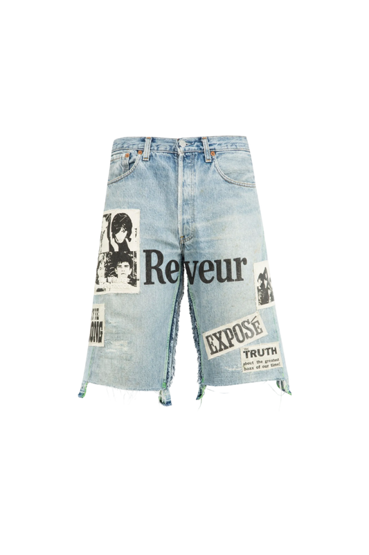 REVEUR EXPOSED DENIM SHORTS