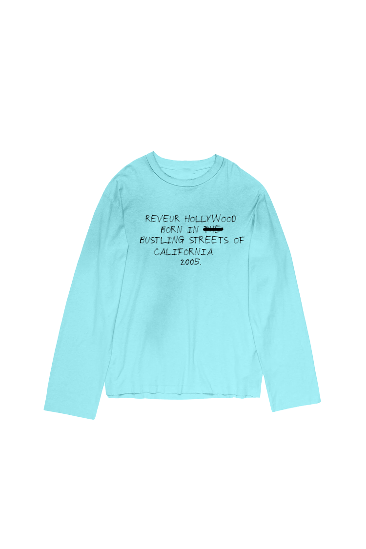 REVEUR HOLLYWOOD 'BUSTLING STREETS" LONGSLEEVE BLUE
