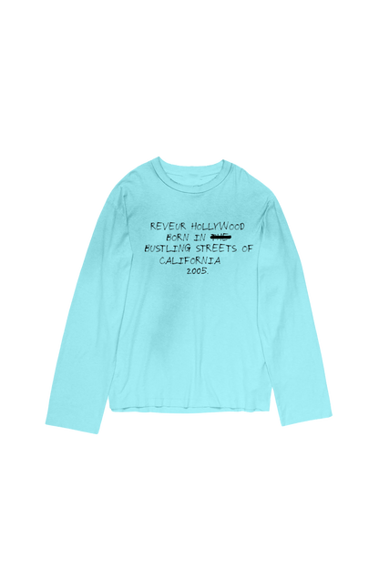 REVEUR HOLLYWOOD 'BUSTLING STREETS" LONGSLEEVE BLUE