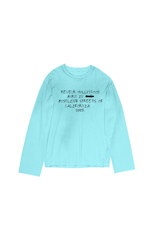 REVEUR HOLLYWOOD 'BUSTLING STREETS" LONGSLEEVE BLUE